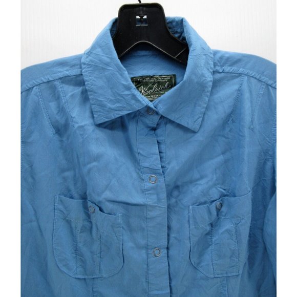 Woolrich Shirt Small Snap Down Collared Hiking Lightweight Outdoor - Picture 2 of 11